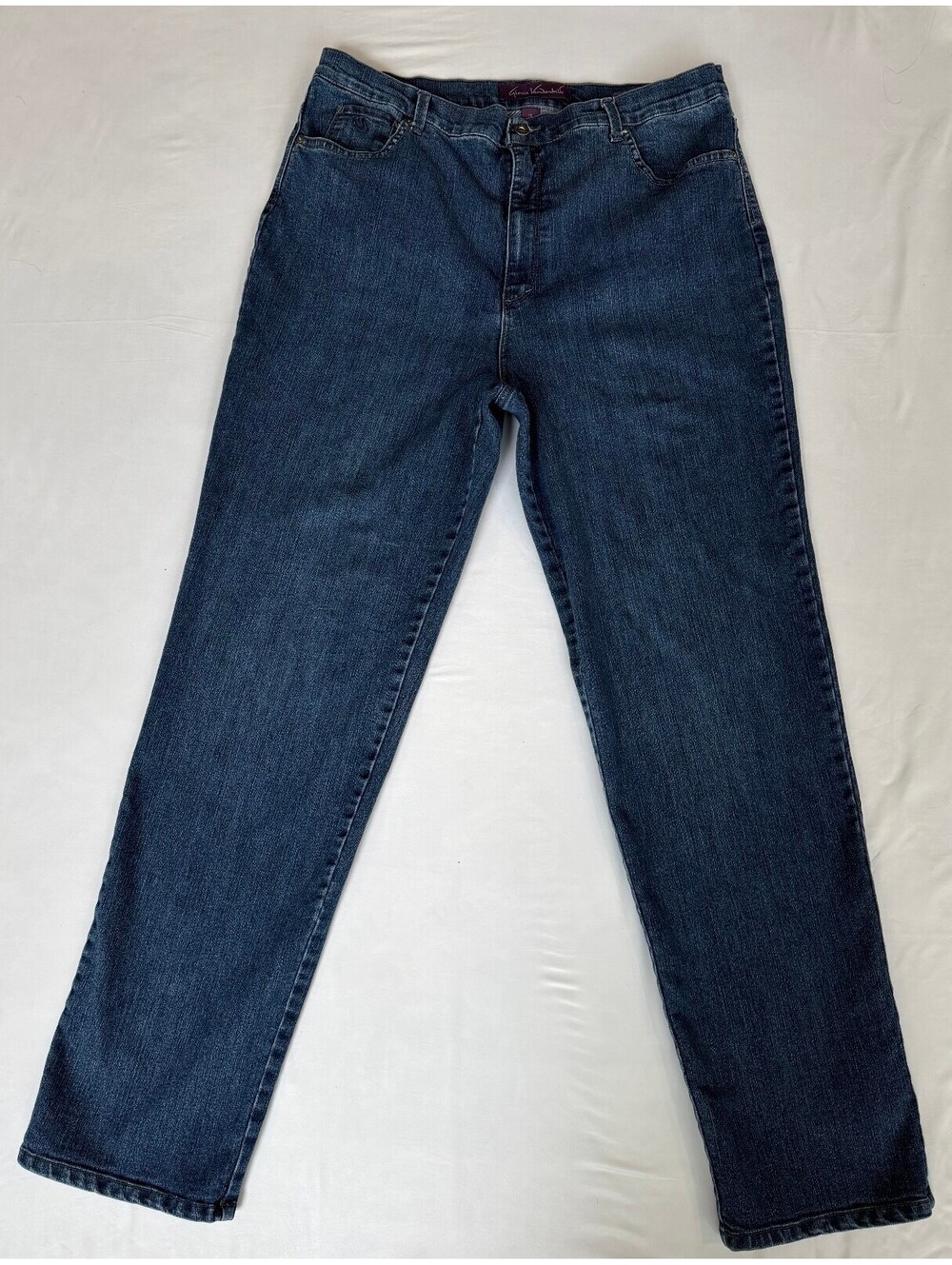 Gloria Vanderbilt Amanda Jeans Size 18 Long Stretch Straight Tapered Leg